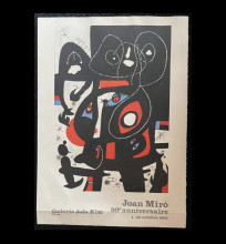 Оригинальный художественный плакат Joan Miró