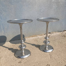 Кофейный алюминиевый столик