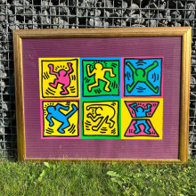 Плакат Keith Haring - Dancers-Yellow