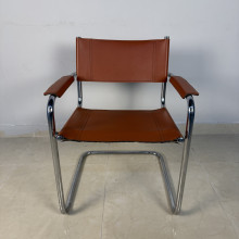 Консольный кожаный стул