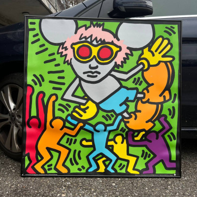 Принт Keith Haring "Andy Mouse 2"