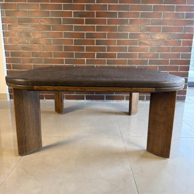 Журнальний столик из чорного сланца