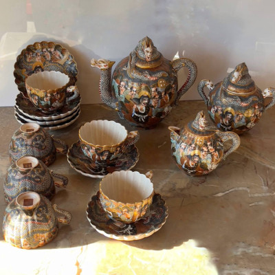 Японский фарфоровый чайный сервиз Мориаге