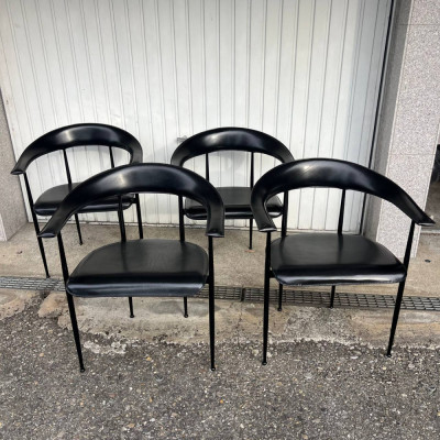 Дизайнерський шкіряний стілець Fasem